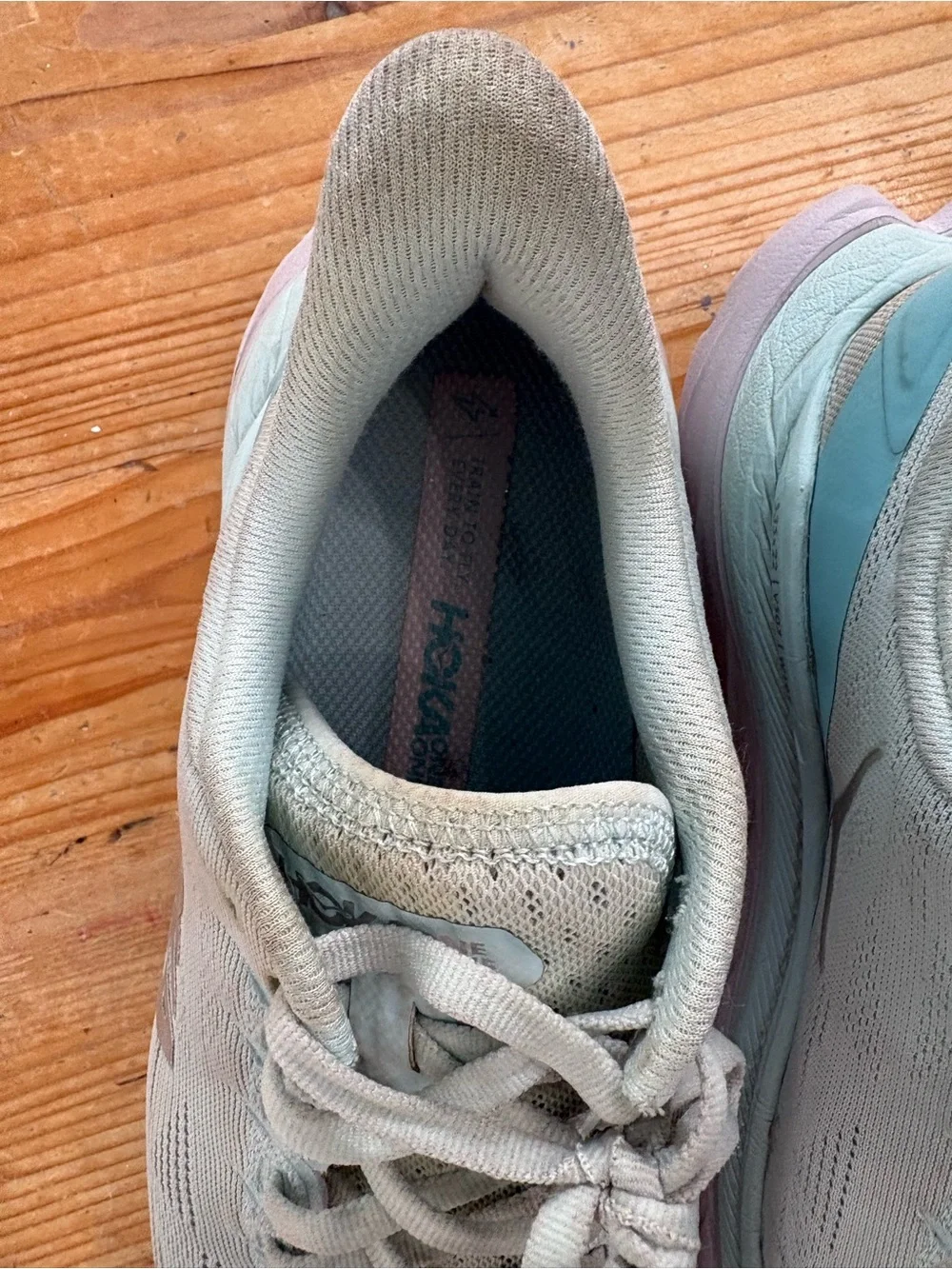 Hoka Mint Green Athletic Running Shoes